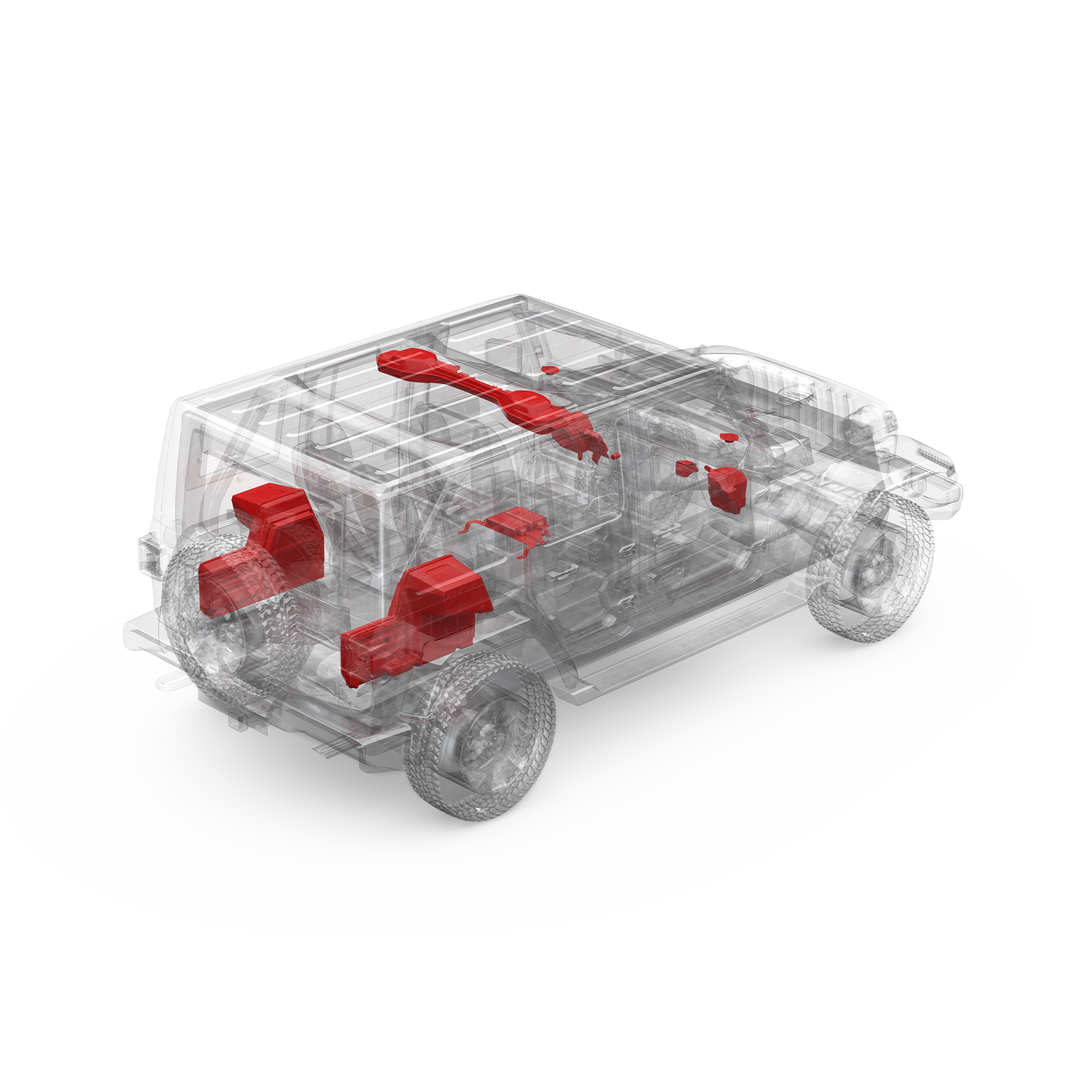KIT DE AUDIO TODO EN UNO DE 1800 VATIOS PARA DETERMINADOS JEEP WRANGLER UNLIMITED JL, 2018-2023.