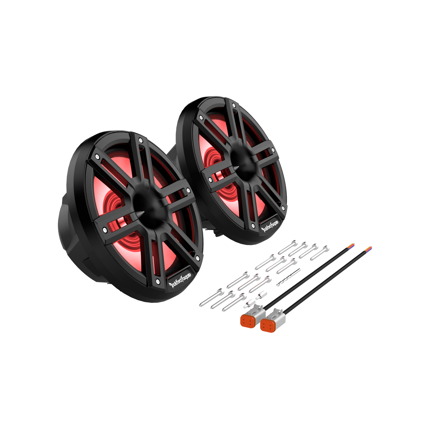 Altavoces de marino, bocinas de vías M2 de 8pg, negro.