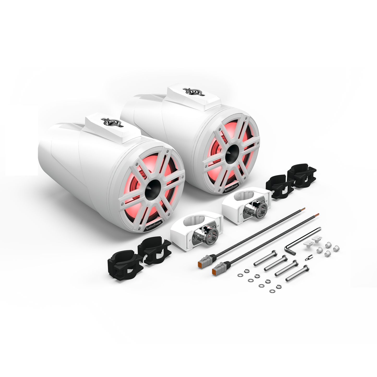 Bocinas de torre M2 de 8" con corneta y luz.