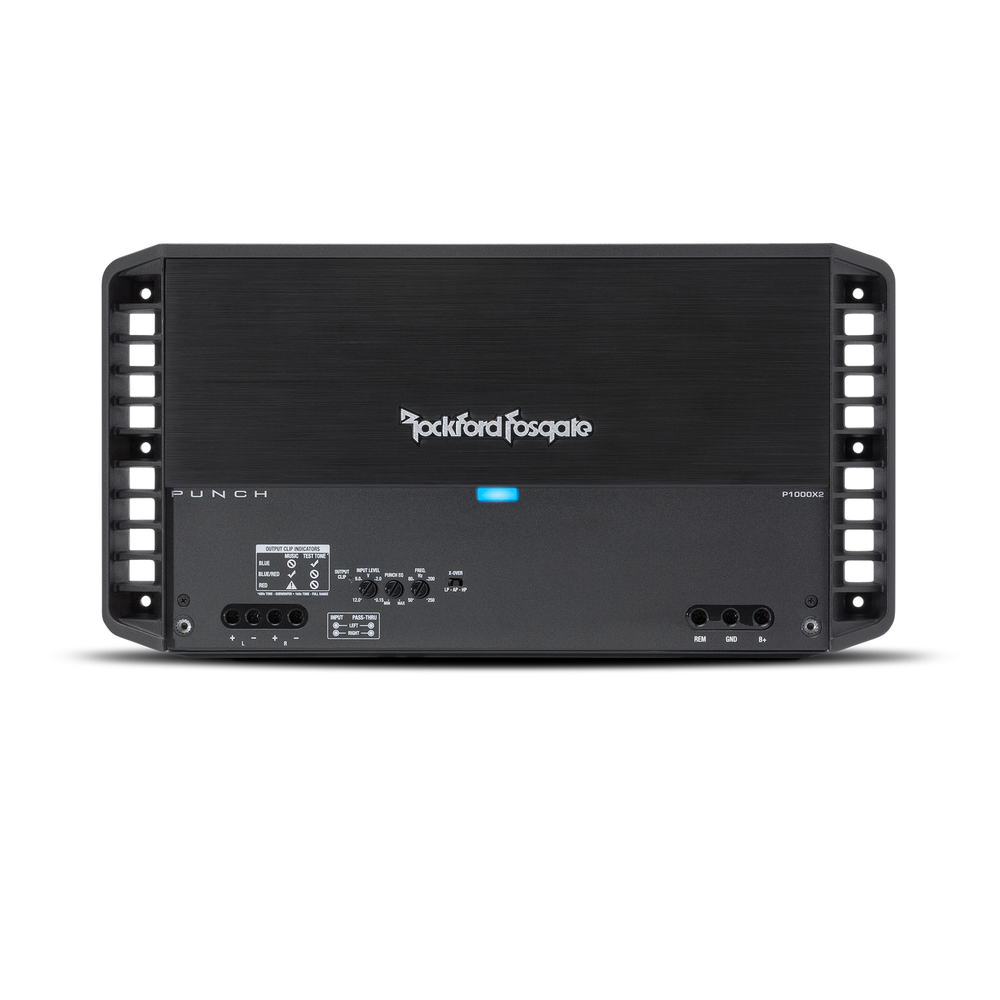 Amplificador punch de 2 canales de 1000 vatios.