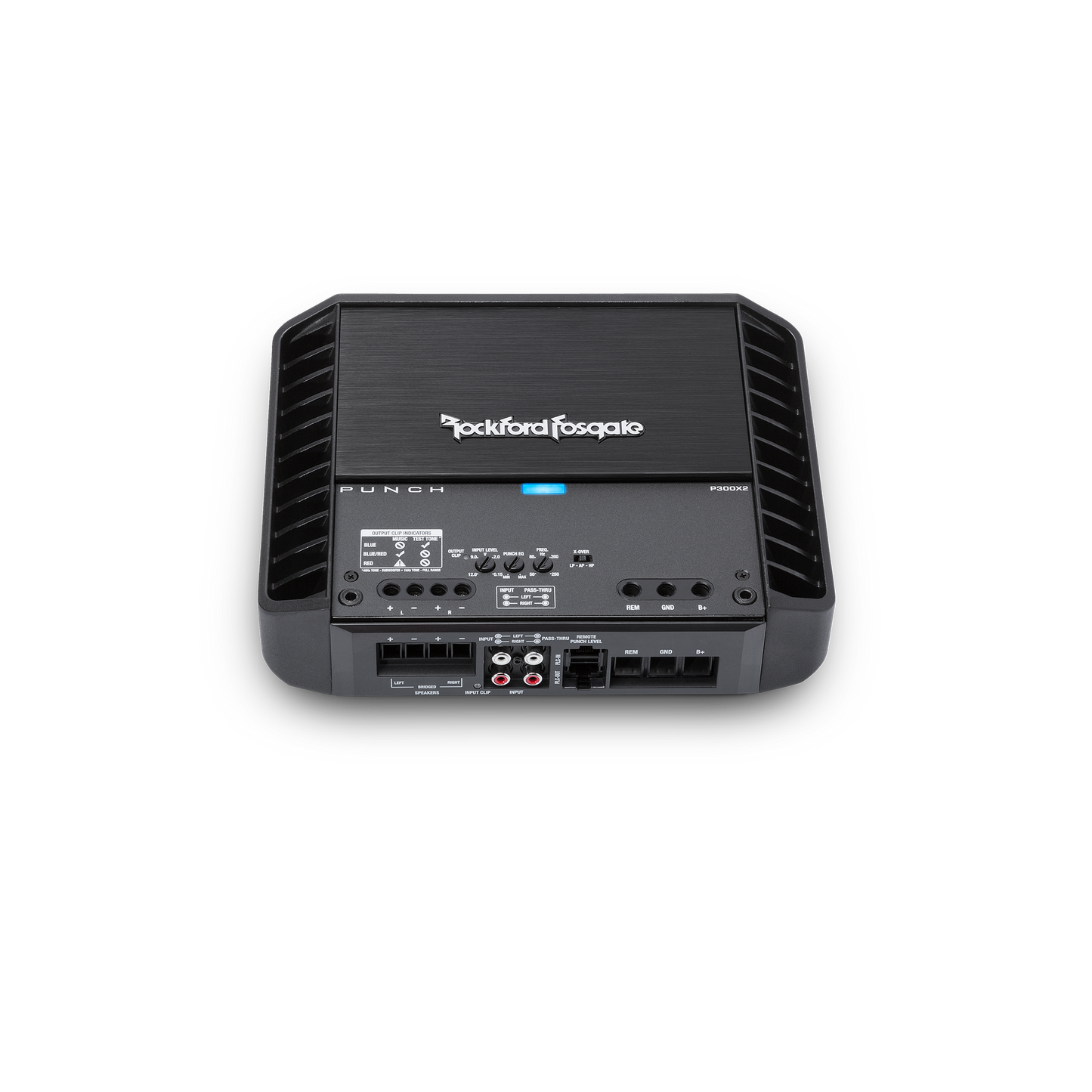 Amplificador punch de 2 canales de 300 vatios.