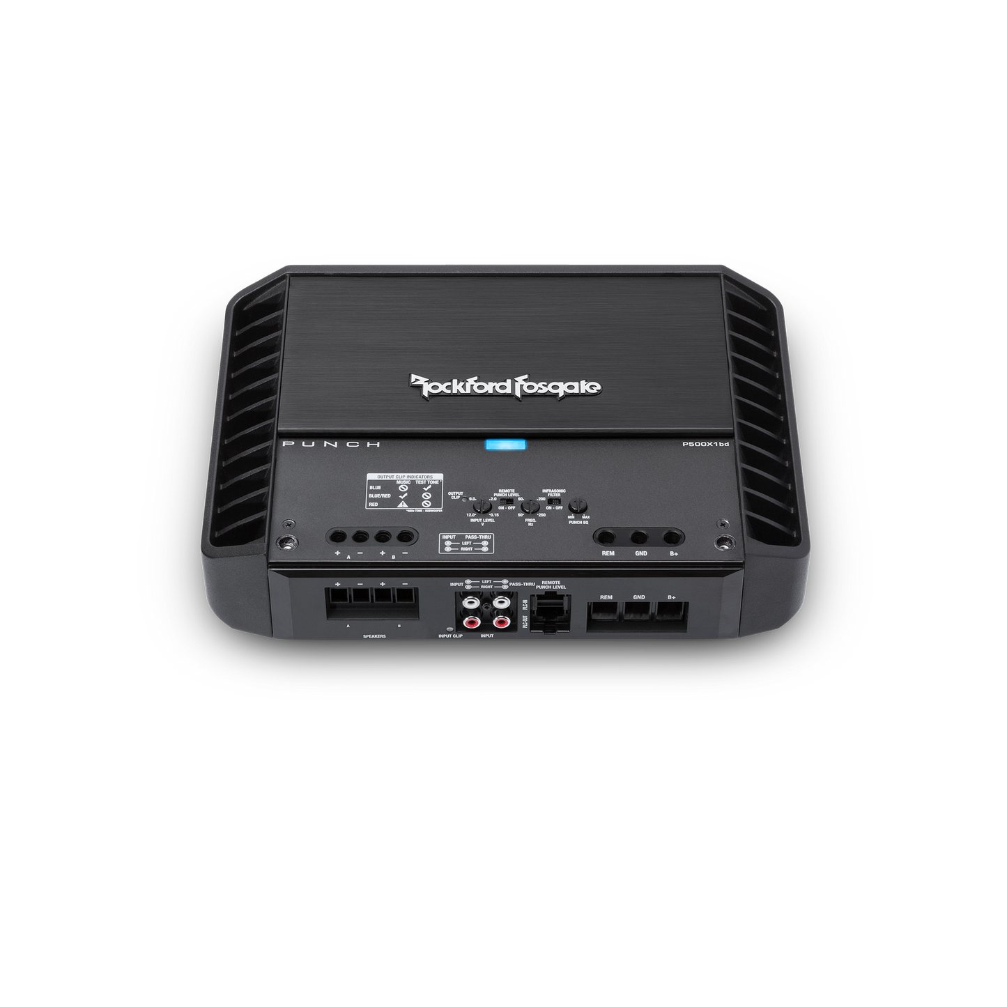 Amplificador mono CLASS-BD punch de 500 vatios.