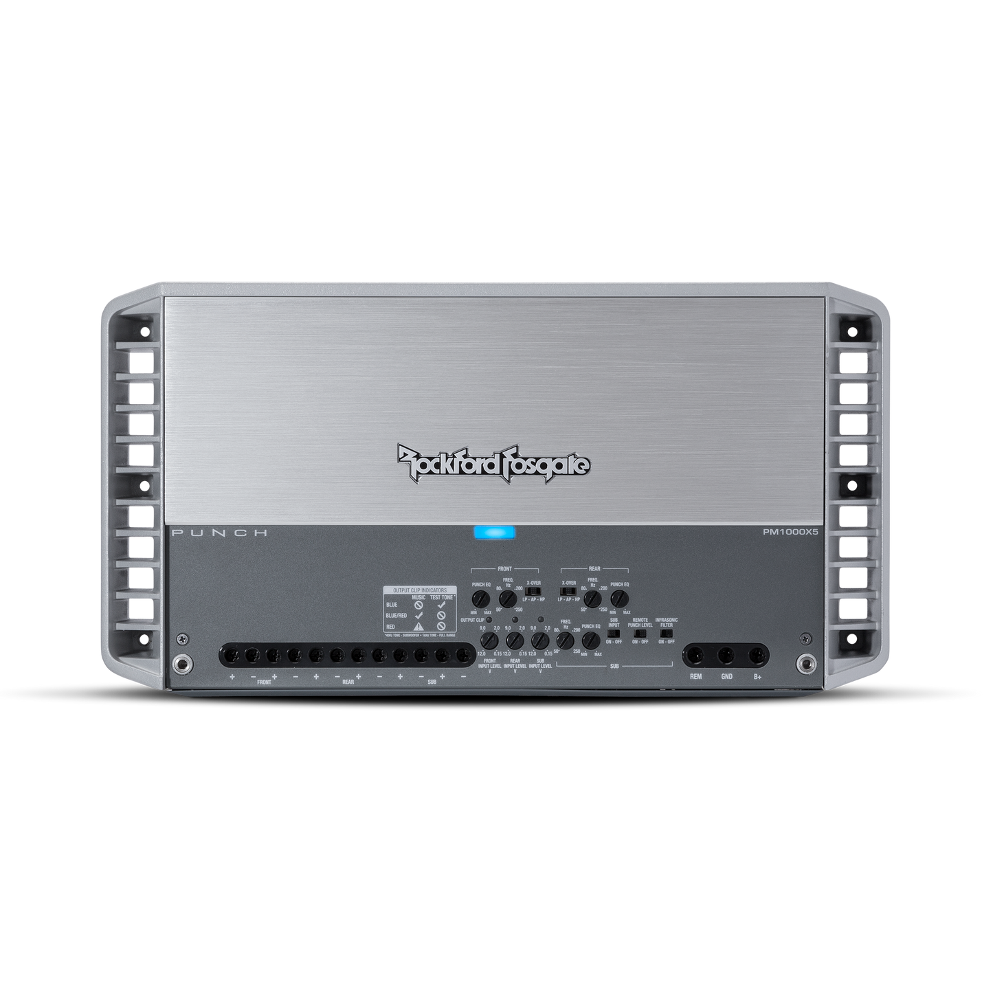 Amplificador Punch Marine de 5 canales Class-bd de 1000 vatios