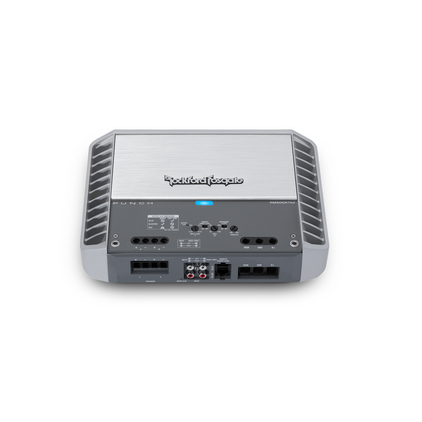 Amplificador mono class-bd punch marine de 500 vatios.