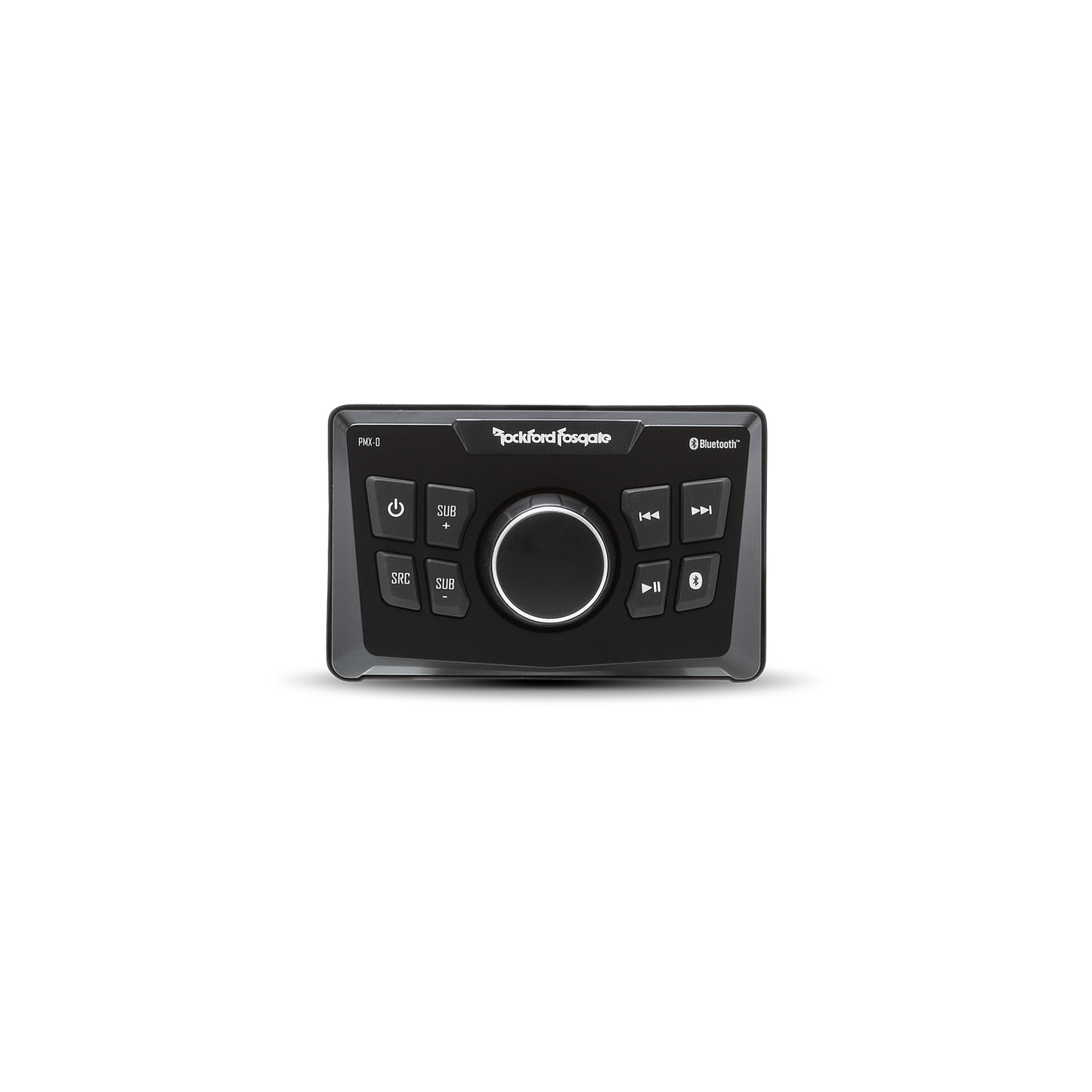 Autoestéreo Marino Ultra compacto Rockford Fosgate PMX-0 Bluetooth USB Auxiliar Trasero