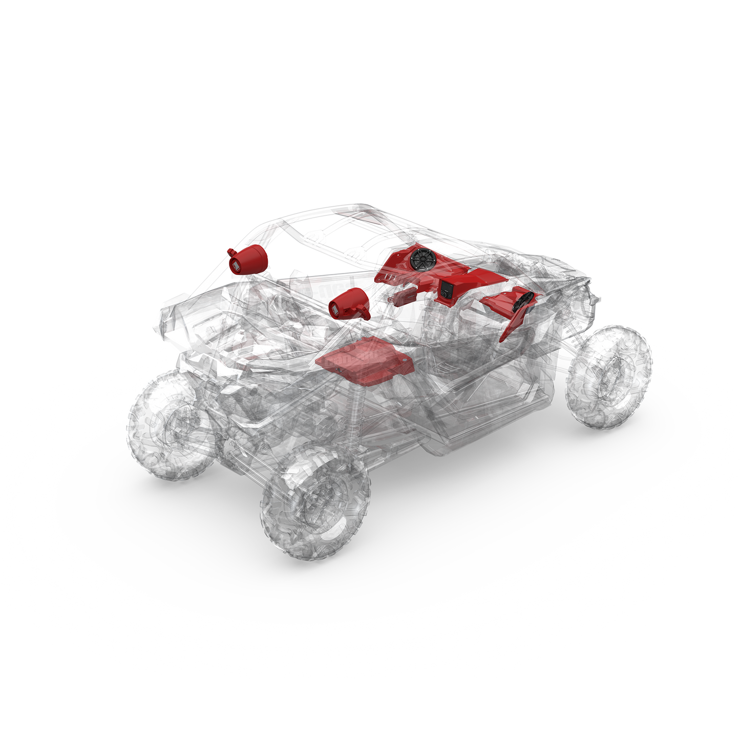 Kit de audio Can Am Maverick X3 2017 Stage 4