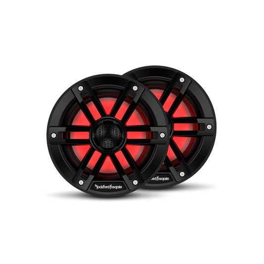 Altavoces marinos de 2 vías, M1 de 6pg, (PR) negro.
