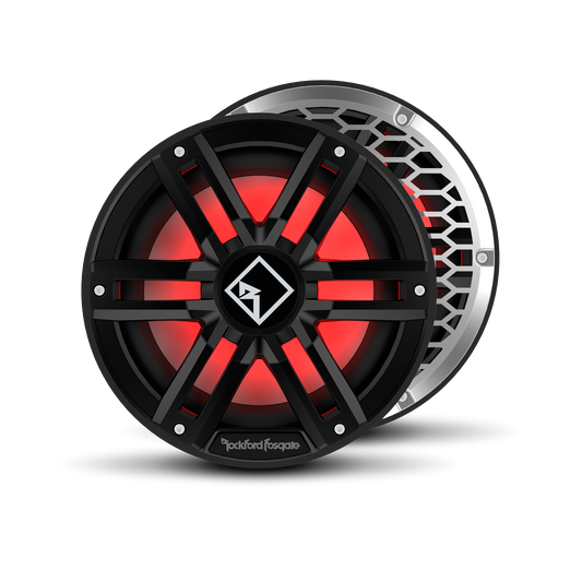 SUBWOOFER MARINO, CON CARCASA SELLADA COLOR OPTIX. M2 DE 10 DVC NEGRO.