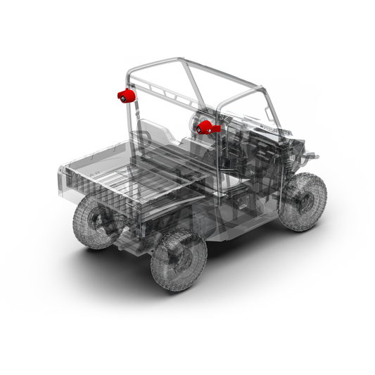 Add on para Kit Polaris Ranger 2016+ (Altavoces traseros extras)
